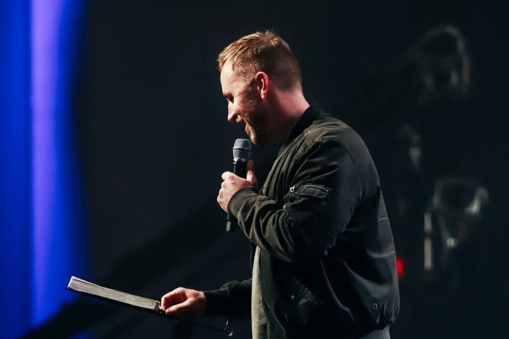 Divinity student preaching at Cornerstone College & Seminary Master of Divinity  